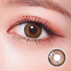 Puffy 3 Tone Brown Contact Lenses