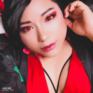 Super Pinky Bright Red Contact Lenses