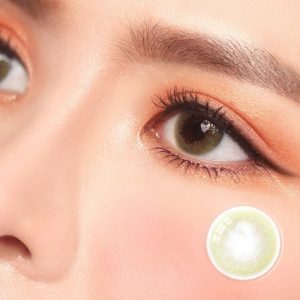 Abstrait Coco Green Contact Lenses