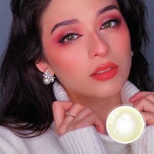 Abstrait Coco Green Contact Lenses